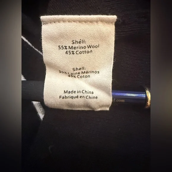 L'AGENCE. Black & White Ronny Piped Wool and Cotton Cardigan. Size Medium. - Picture 9 of 10